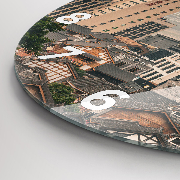 Reloj de pared redondo Casco antiguo de Chongqing