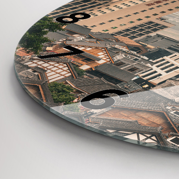 Reloj de pared redondo Casco antiguo de Chongqing