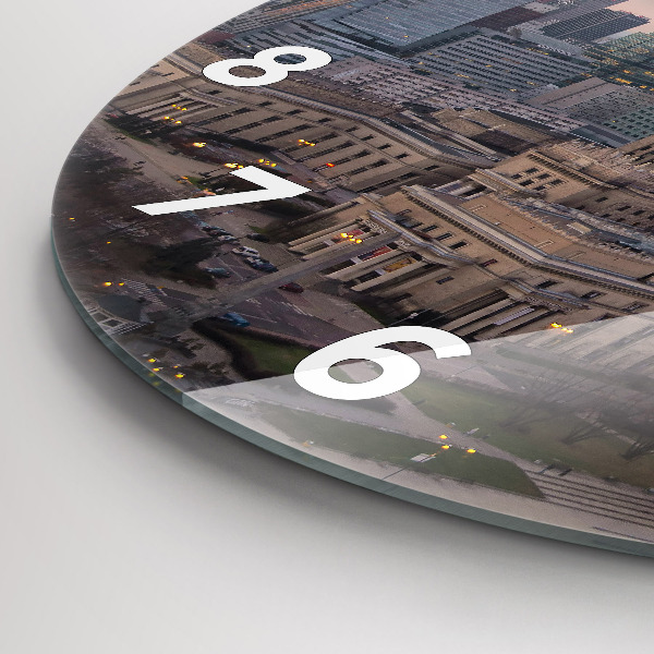 Reloj redondo pared Panorama de Varsovia