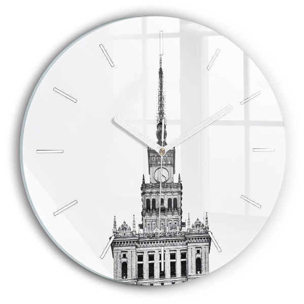 Reloj de cristal redondo Palacio de la Cultura y la Ciencia