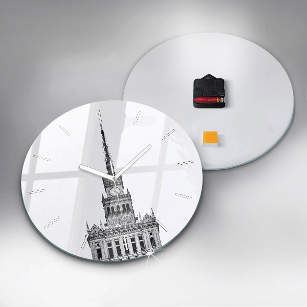 Reloj de cristal redondo Palacio de la Cultura y la Ciencia