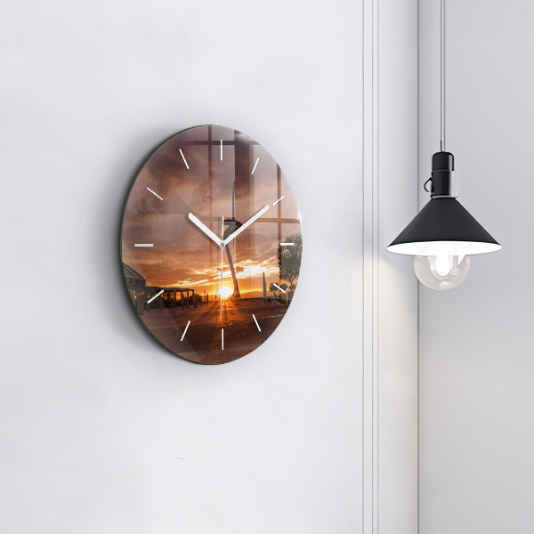 Reloj de cristal redondo Parque Olímpico de Barcelona