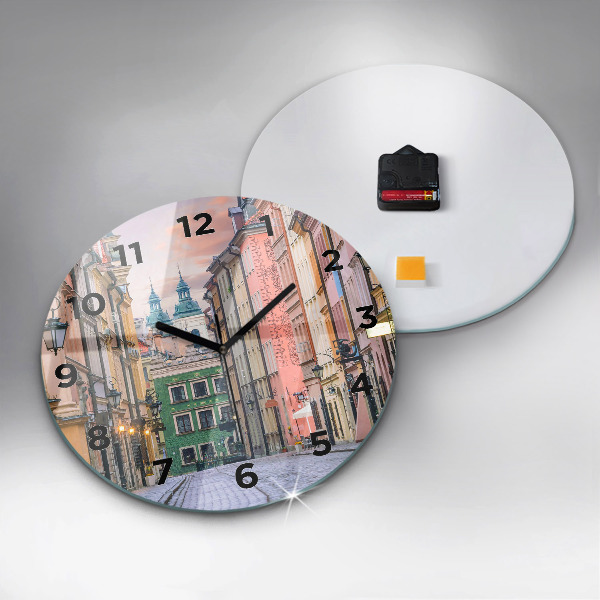 Reloj redondo pared Casco antiguo de Varsovia