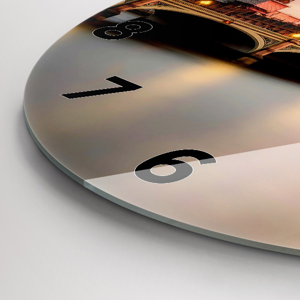 Reloj de cristal redondo Big Ben, horizonte de Londres