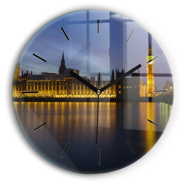 Reloj de cristal redondo Palacio Winchester de Londres