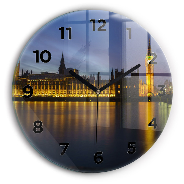 Reloj de cristal redondo Palacio Winchester de Londres