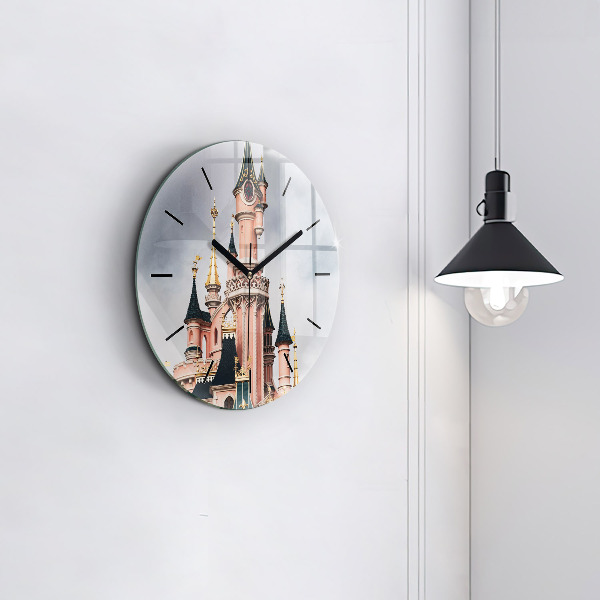 Reloj de cristal redondo Castillo de Disneyland en París