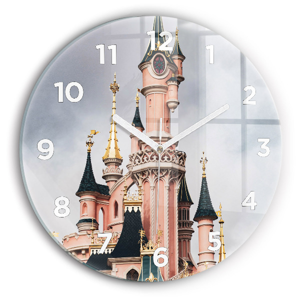 Reloj de cristal redondo Castillo de Disneyland en París
