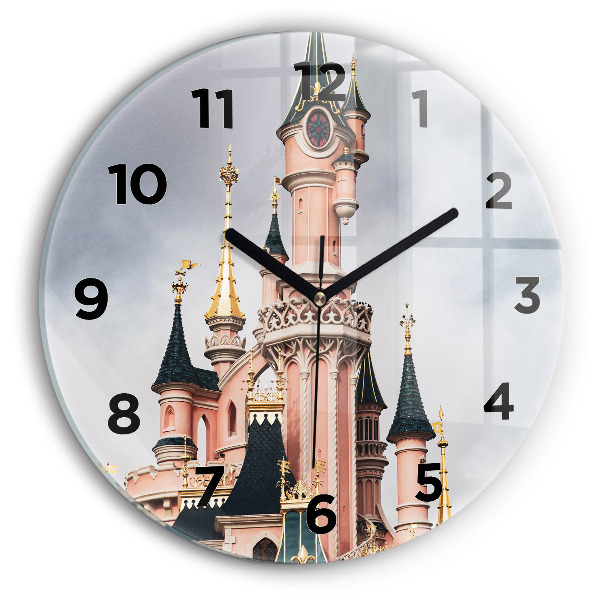 Reloj de cristal redondo Castillo de Disneyland en París