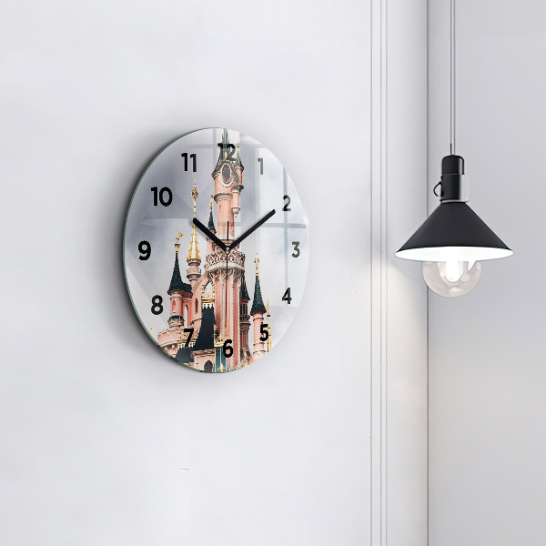 Reloj de cristal redondo Castillo de Disneyland en París