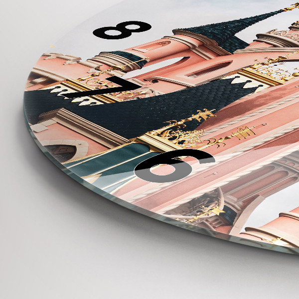 Reloj de cristal redondo Castillo de Disneyland en París