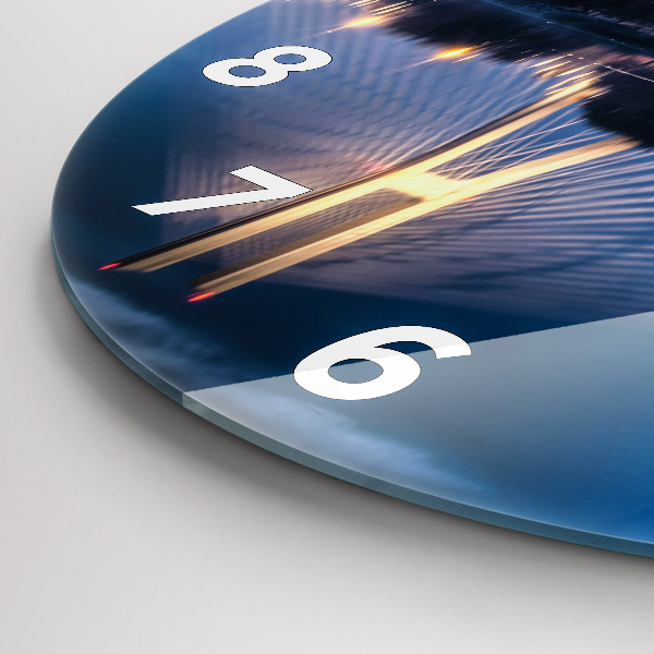 Reloj de pared redondo Puente Rędziński Wroclaw