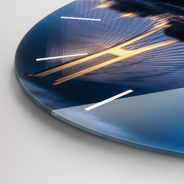 Reloj de pared redondo Puente Rędziński Wroclaw