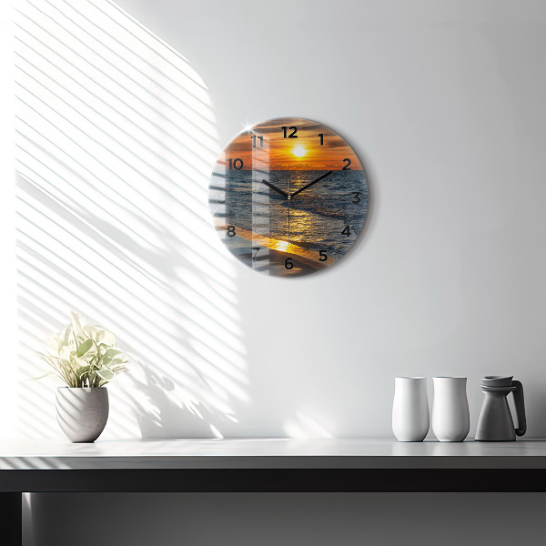 Reloj redondo pared Władysławowo Mar Báltico