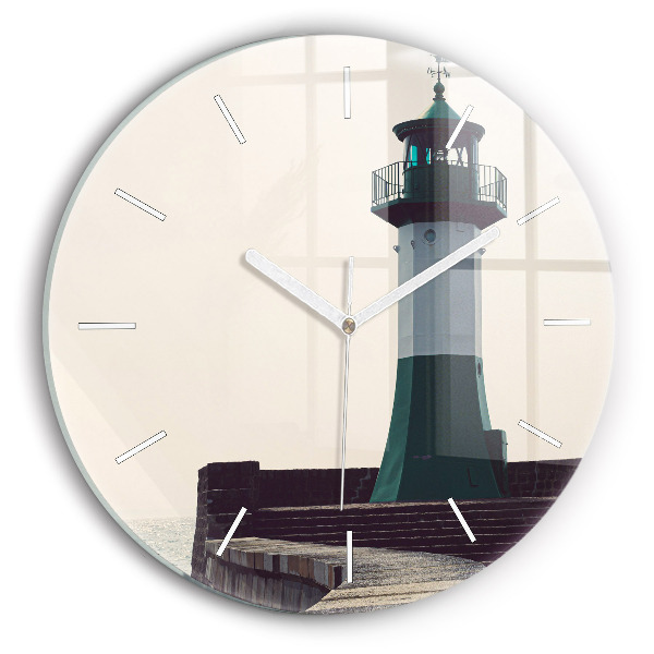 Reloj redondo pared Faro y mar