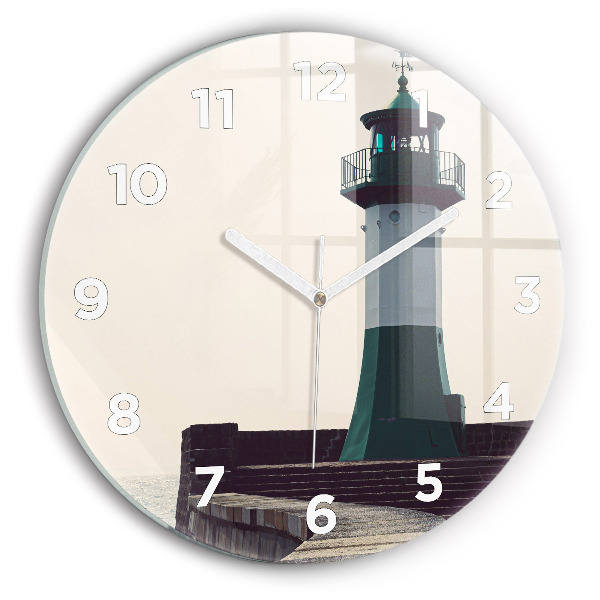 Reloj redondo pared Faro y mar