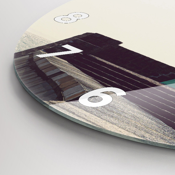 Reloj redondo pared Faro y mar