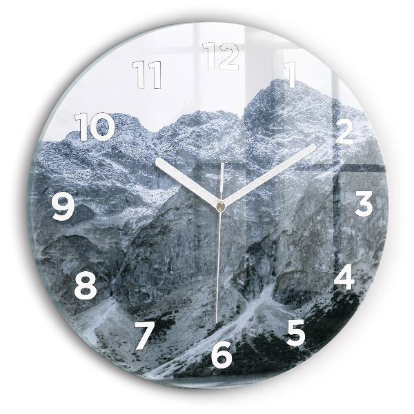 Reloj de cristal redondo Morskie Oko en los montes Tatra