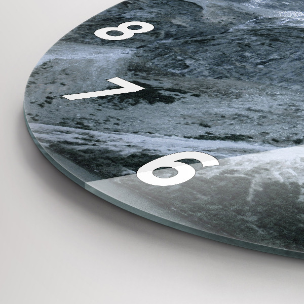 Reloj de cristal redondo Morskie Oko en los montes Tatra