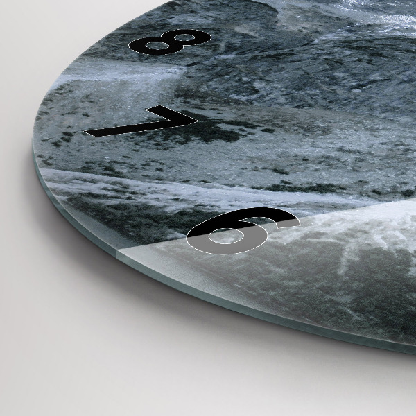 Reloj de cristal redondo Morskie Oko en los montes Tatra