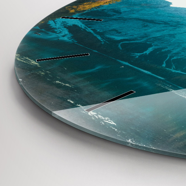 Reloj de pared redondo Montaña y río en Polonia