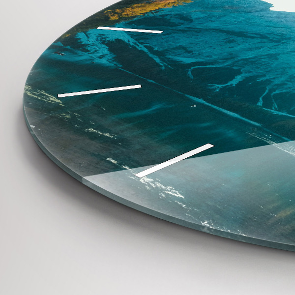 Reloj de pared redondo Montaña y río en Polonia