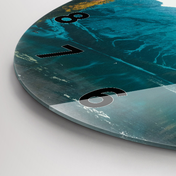 Reloj de pared redondo Montaña y río en Polonia