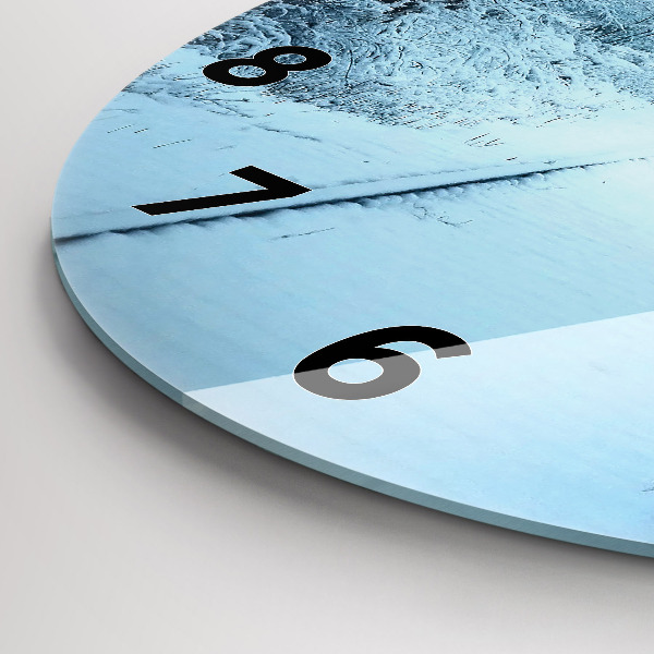 Reloj de cristal redondo Ciervos en las vías