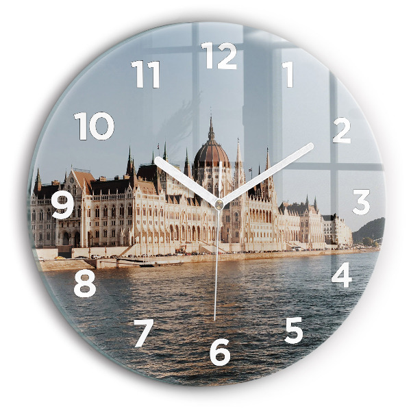 Reloj de cristal redondo Parlamento en Budapest
