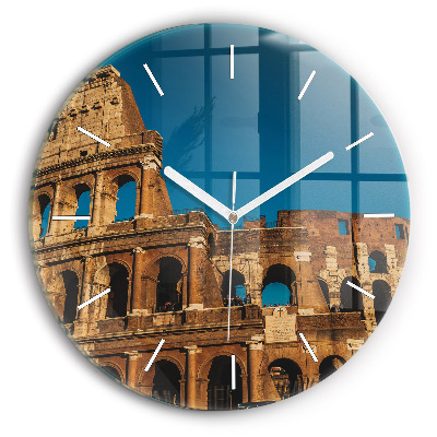 Reloj redondo pared Coliseo en Italia