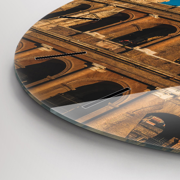 Reloj redondo pared Coliseo en Italia