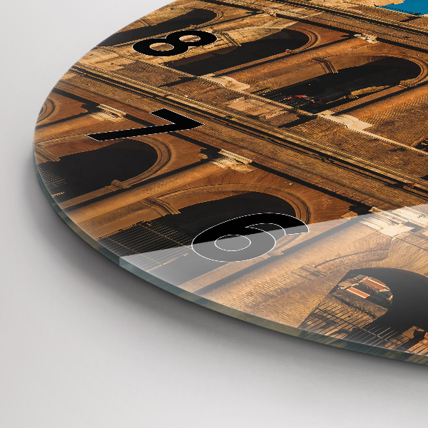 Reloj redondo pared Coliseo en Italia