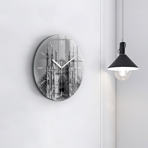 Reloj de pared redondo Catedral Duomo Di Milano