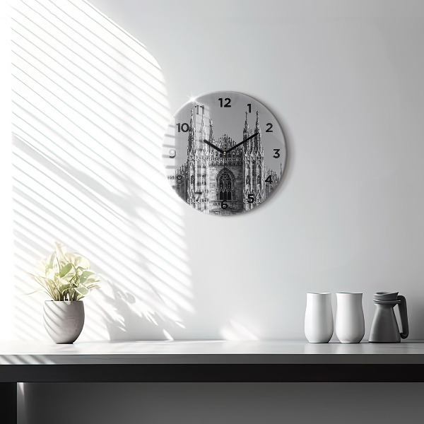 Reloj de pared redondo Catedral Duomo Di Milano
