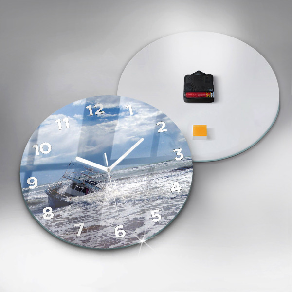 Reloj redondo pared Embarcación hundida
