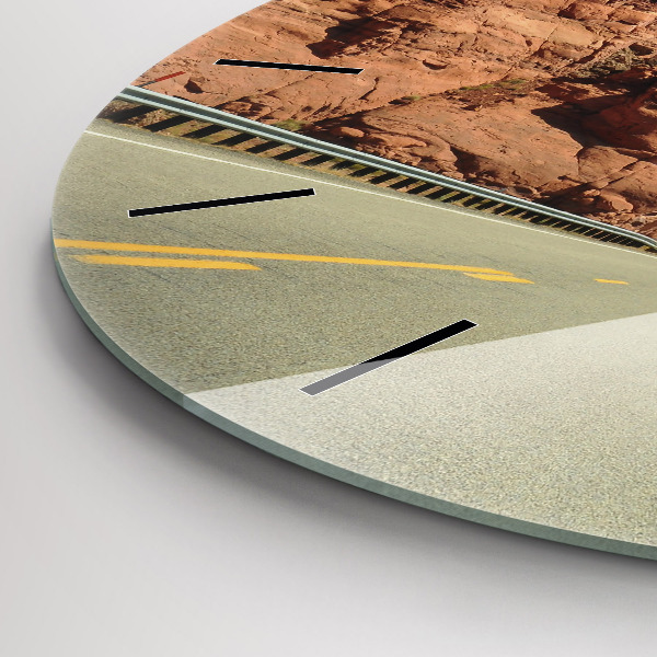 Reloj de pared redondo Ruta 66 en EEUU