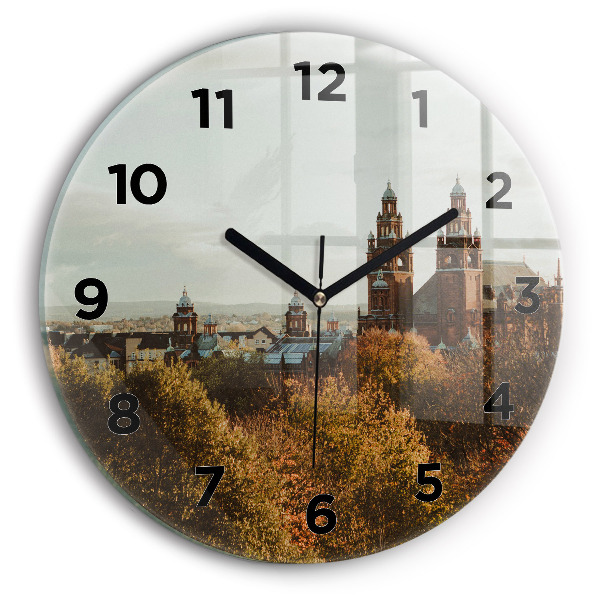 Reloj de cristal redondo Galería de arte en Glasgow