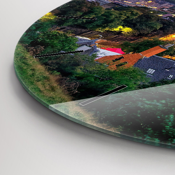 Reloj de pared redondo Edimburgo desde Calton Hill