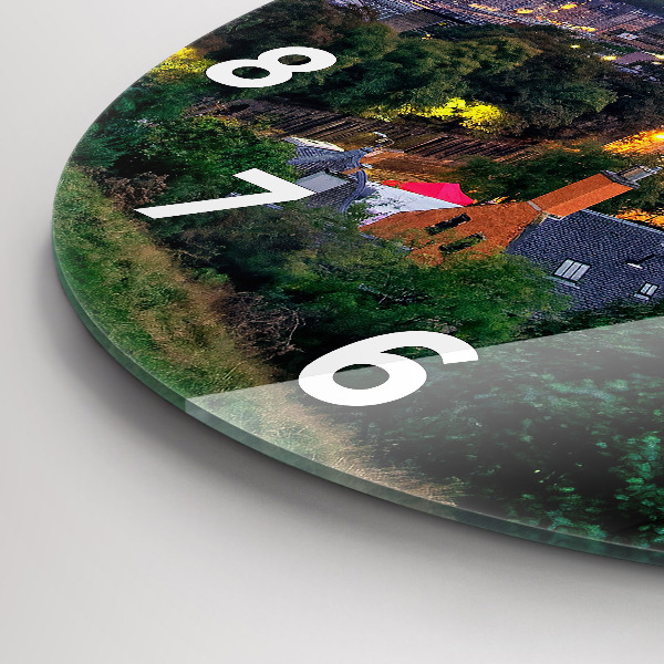 Reloj de pared redondo Edimburgo desde Calton Hill