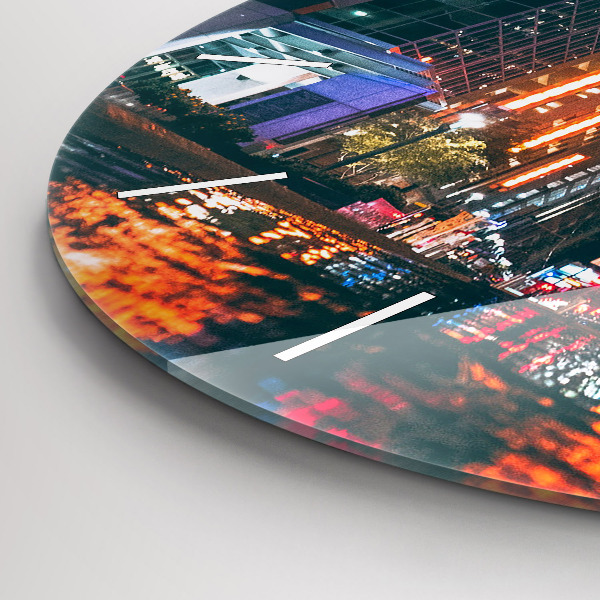 Reloj de pared redondo Hotel Hilton en Houston