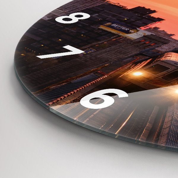 Reloj de pared redondo Puente Benjamin Franklin