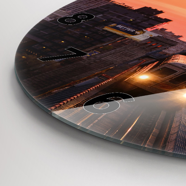 Reloj de pared redondo Puente Benjamin Franklin