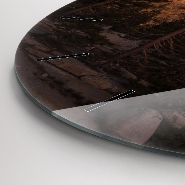 Reloj redondo pared El camino rocoso de Yosemite