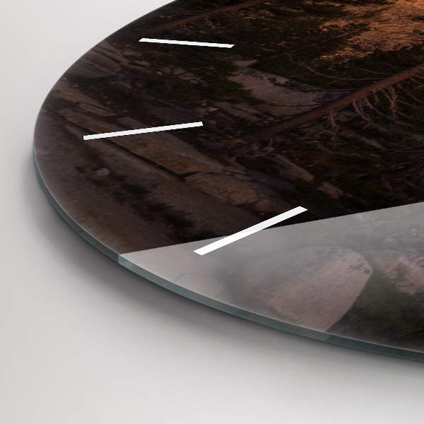 Reloj redondo pared El camino rocoso de Yosemite