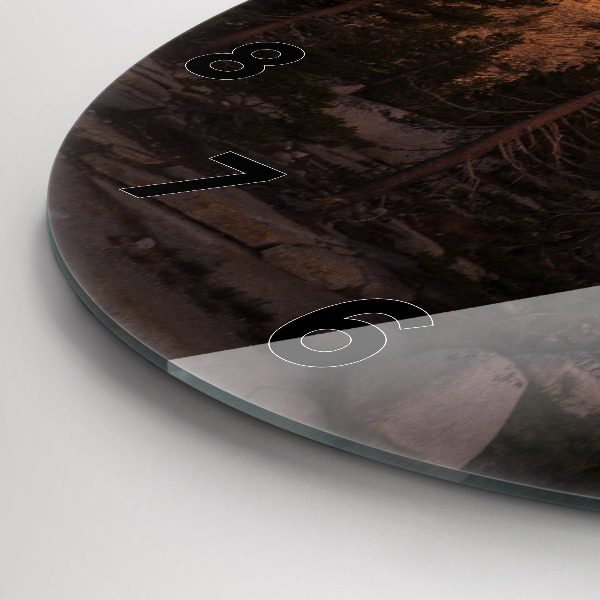 Reloj redondo pared El camino rocoso de Yosemite