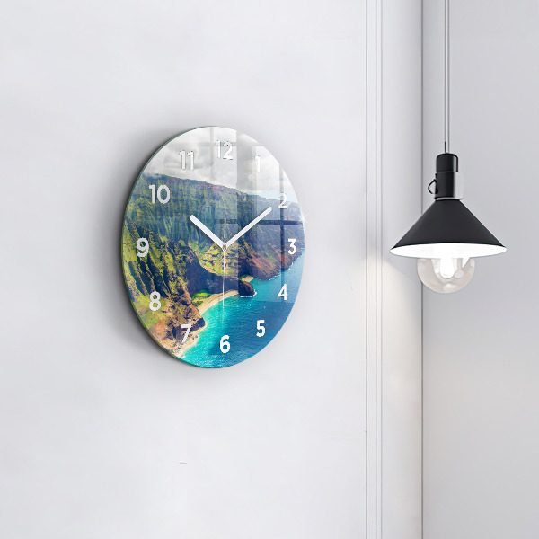 Reloj de pared redondo Mar hawaiano