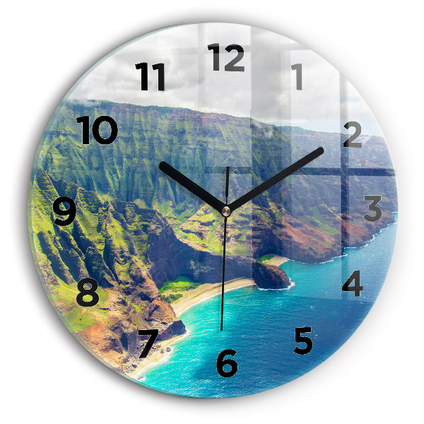 Reloj de pared redondo Mar hawaiano