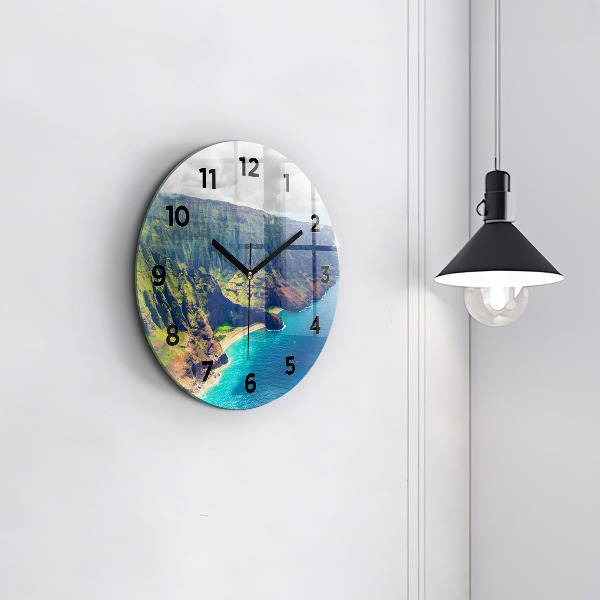 Reloj de pared redondo Mar hawaiano