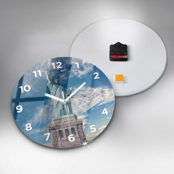 Reloj de pared redondo Estatua de la Libertad Nueva York