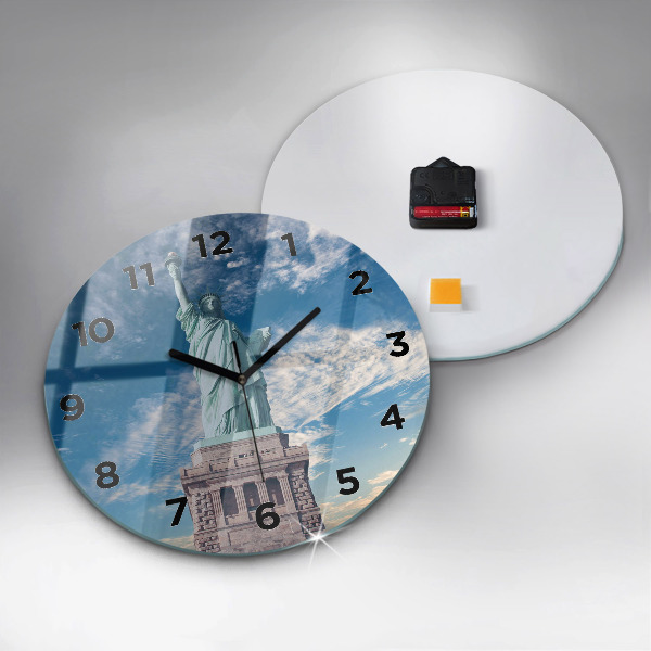 Reloj de pared redondo Estatua de la Libertad Nueva York